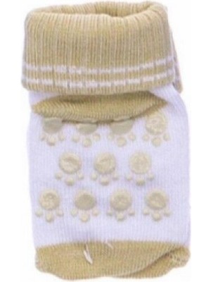 Erkek Bebek Çorap 1-2 Yaş - Sütlü Kahve