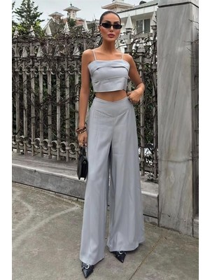 Etiler Collection Crop Plazzo Pantolon Takım 10155-08