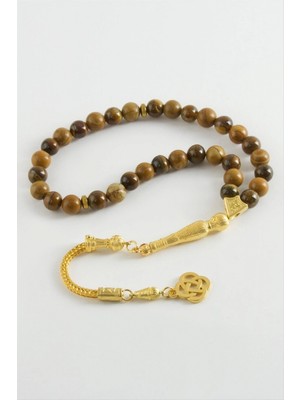 Marsilyan Jasper Kaplangözü Doğaltaş Tesbih 8 mm