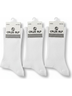 Or-Al Unisex 3'lü Uzun Çorap