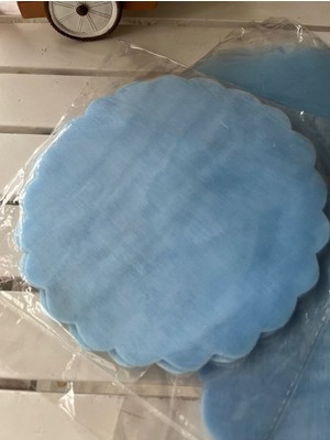 Helvacıoğlu Çikolata Stokları Bitiriyoruz. 18 cm Kesilmiş Tül, Paket 50 Adetli