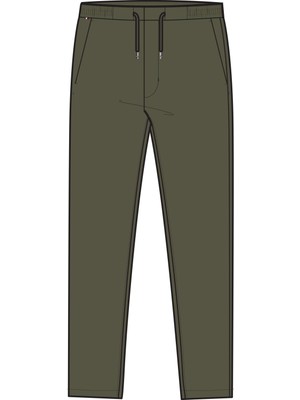 Tommy Hilfiger Erkek Yeşil Tommy Hilfiger Harlem 3/4 El Po Str, Rbn Yeşil Erkek Pantolon