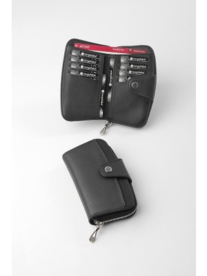 Cengiz Pakel Daily Kadın Orta Boy Cüzdan - 65311 - Siyah