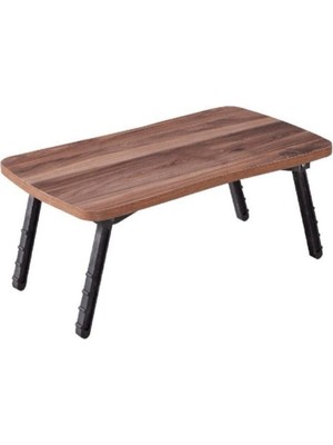 Sepetink Ceviz Laptop Sehpa Çalışma Kahvaltı Masası