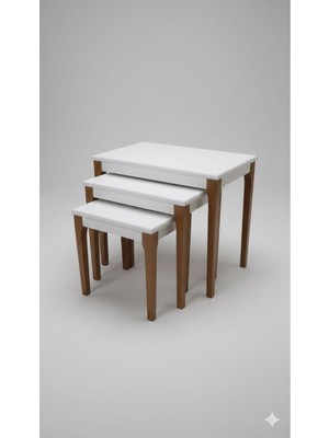 Hdb Home Deniz Üçlü Zigon Ekru Ceviz