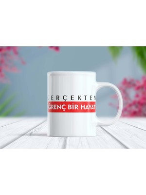 Berilden Store Gerçekten Iğrenç Bir Hayat Yazılı Motto Kupa Bardak - Komik Hediye