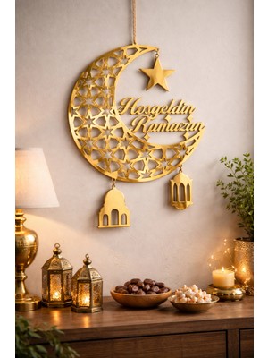 Allians Ramazan Ayı Temalı Duvar Askısı, Şık ve Dekoratif Ev Süsleme Parçası