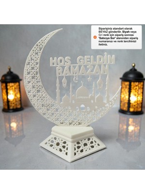 Allians Ramazan Temalı 3D Hilal ve Cami Figürlü Dekoratif Masa Süsü
