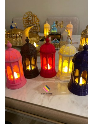 Allians 5 Renkli Ramazan Feneri Düğün ve Tören Dekorasyonu Için
