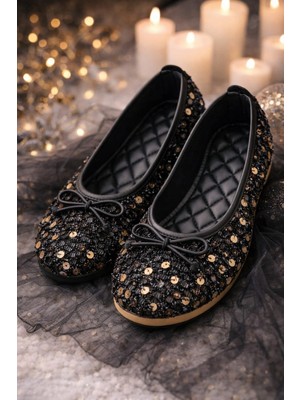 Slipcat Kız Çocuk Günlük Babet Fiyonk Detaylı Yumuşak Rahat Tabanlı