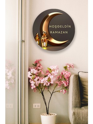 Allians Hoşgeldin Ramazan Süsü, Dekoratif Dini Tablo, Ev ve Oturma Odası Dekoru