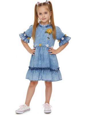 Baglan Kız Çocuk Kot Elbise BGL-ST05201