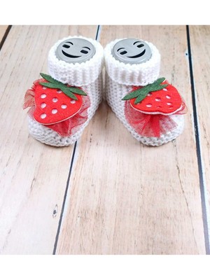 Bebek Triko Patik Beyaz