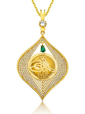 Bazarhane Gümüş Tuğra Ziynet Kolye