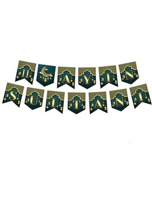Allians Ramazan Bayramı Temalı 2 Metrelik Yazılı Zikzak Banner Hoşgeldiniz
