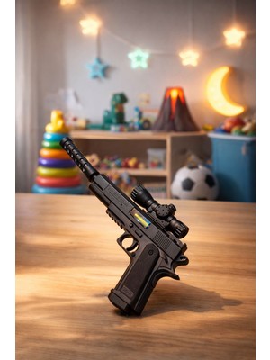 Seymen Bıçakçılık Işıklı ve Sesli Oyuncak Aksiyon Tabancası – Çocuklar Için Güvenli Oyun Seti