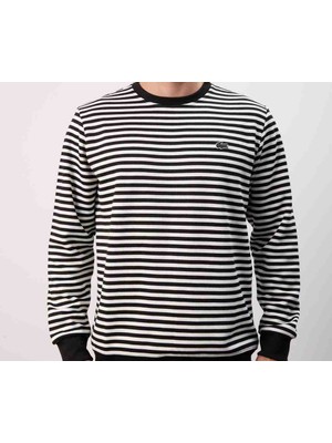 Lacoste Regular Fit Uzun Kol Çizgili Sweatshirt