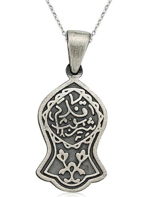 Bazarhane Gümüş Kadem-I Şerif Kolye