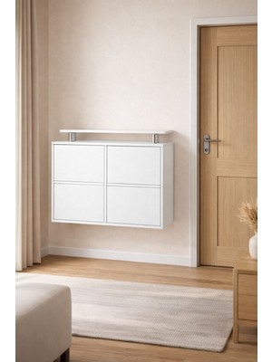 2+2 Beyaz Metal Aykkabılık Karlıhome