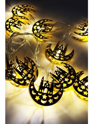 Allians Ramazan Mescid Dekoratif Pilli LED Işık 2 Metre, Şık ve Parlak Aydınlatma