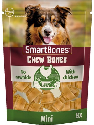 Braventa Collection Smartbones Chicken Mini Küçük Boy Tavuklu Kemik 8'li, 128 gr Köpek Ödülü