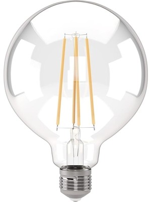 Braventa Collection Panasonic E27 Dim Edilebilir Filaman G95 Lamba 7W 806LM 2700K Clear