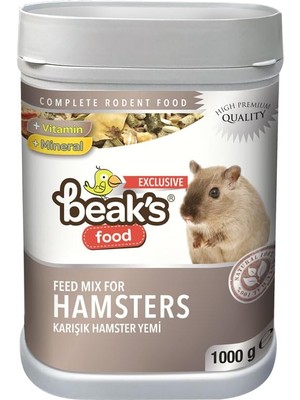 Braventa Collection Beak's Kemirgen Yemi, Hamster Yemi, 1000 gr