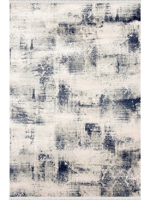 Woolen Halı Rustik Akrilik Halı 3210 Mavi