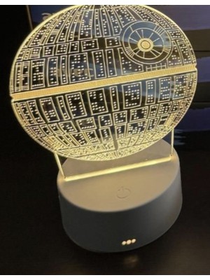 Deyhome 3D LED Gece Lambası – Film & Anime Temalı  Dokunmatik Kontrol | 3 Renk Işık | USB & Pilli Kullanım