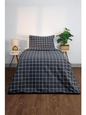 Braventa Collection Bikare Basic Pamuklu Ranforce Tek Kişilik Nevresim Seti - Antrasit