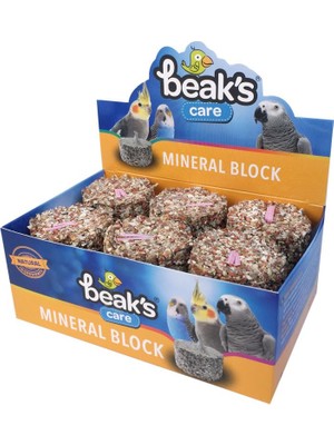 Braventa Collection Beak's Kuşlar Için Ek Besinler, Mineral Blok, Küçük X12 Adet