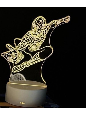 Deyhome 3D LED Gece Lambası – Film & Anime Temalı  Dokunmatik Kontrol | 3 Renk Işık | USB & Pilli Kullanım