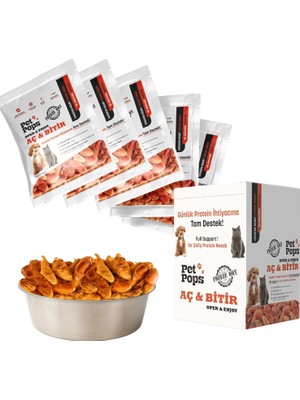 Braventa Collection Petpops Aç Bitir Tavuk Yürek Freeze Dry Kedi & Köpek Ödül Maması –%100 Doğal ve Katkısız