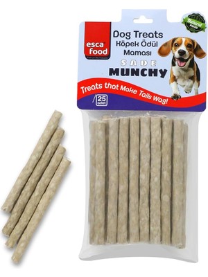 Braventa Collection Esca Food Munchy Çubuk 12 Santimetre 8 Gram 25'li Köpek Ödül Maması