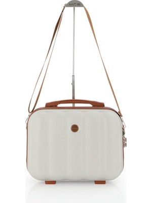 Braventa Collection Mçs Abs Makyaj Çantası V305-MC (Kemik Kahverengi)