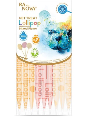 Braventa Collection Ranova Köpekler Için Karışık Lezzetli Lolipop *8g *6'lı