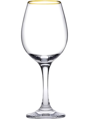 Braventa Collection Paşabahçe Touch Golden Touch Şarap Kadehı 295 cc D 6'lı Hediyelik Kutu