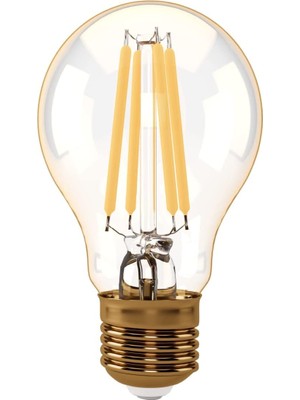 Braventa Collection Panasonıc E27 Fil Lamba, Sarı Işık 7W 630LM 2000K Gold