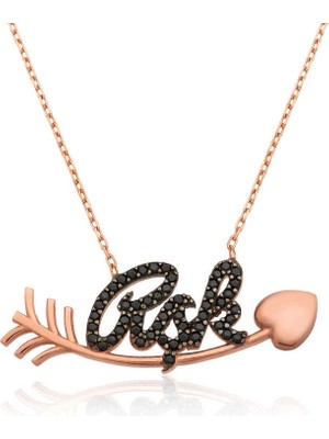 Bazarhane Gümüş Kalbe Giden Aşk Kolye