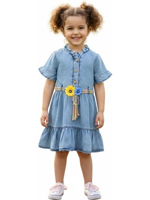 Baglan Kız Çocuk Kot Elbise BGL-ST05202