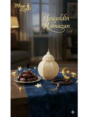 Allians Ramazan Temalı Dekoratif Fener Mum ve Ev Süslemeleri Seti