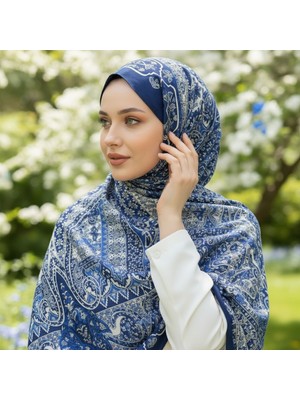 Revam Collection Retro Desenli Pamuk Soft Şal