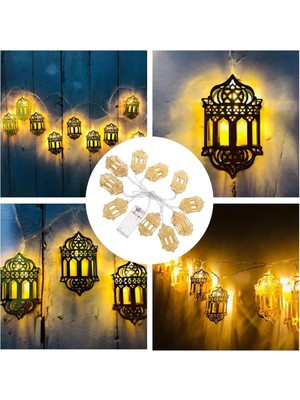 Allians 2 Metre Fener Figürlü Ramazan LED Dekor Banner, Pilli Kareem Işığı