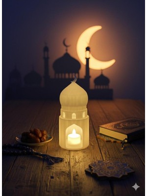 Allians Rüya Gibi Ramazan Feneri, Dekoratif Mumluk ve LED Gece Lambası