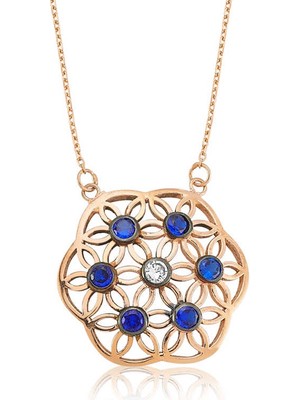 Bazarhane Gümüş Yaşam Çiçeği Bayan Kolye