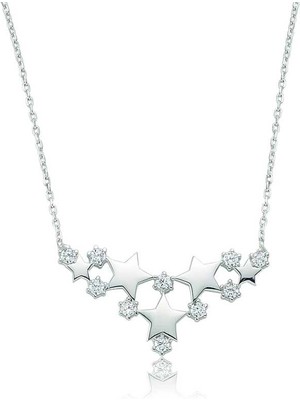 Bazarhane Gümüş Yıldız Kolye