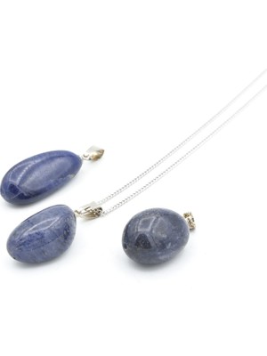 Murty99 Hakiki Doğal Safir Taşı Kolye Ucu