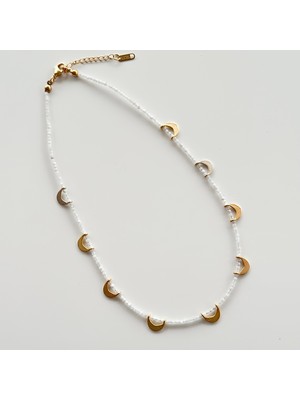 Vesce Atelier Minik Ay Taşı Kolye