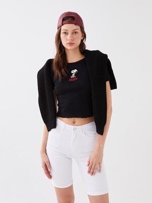 Lc Waikiki Yeni Sezon Normal Bel Bermuda Fit Kadın Jean Şort