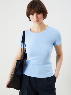 Lc Waikiki Yeni Sezon Bisiklet Yaka Kadın Tişört